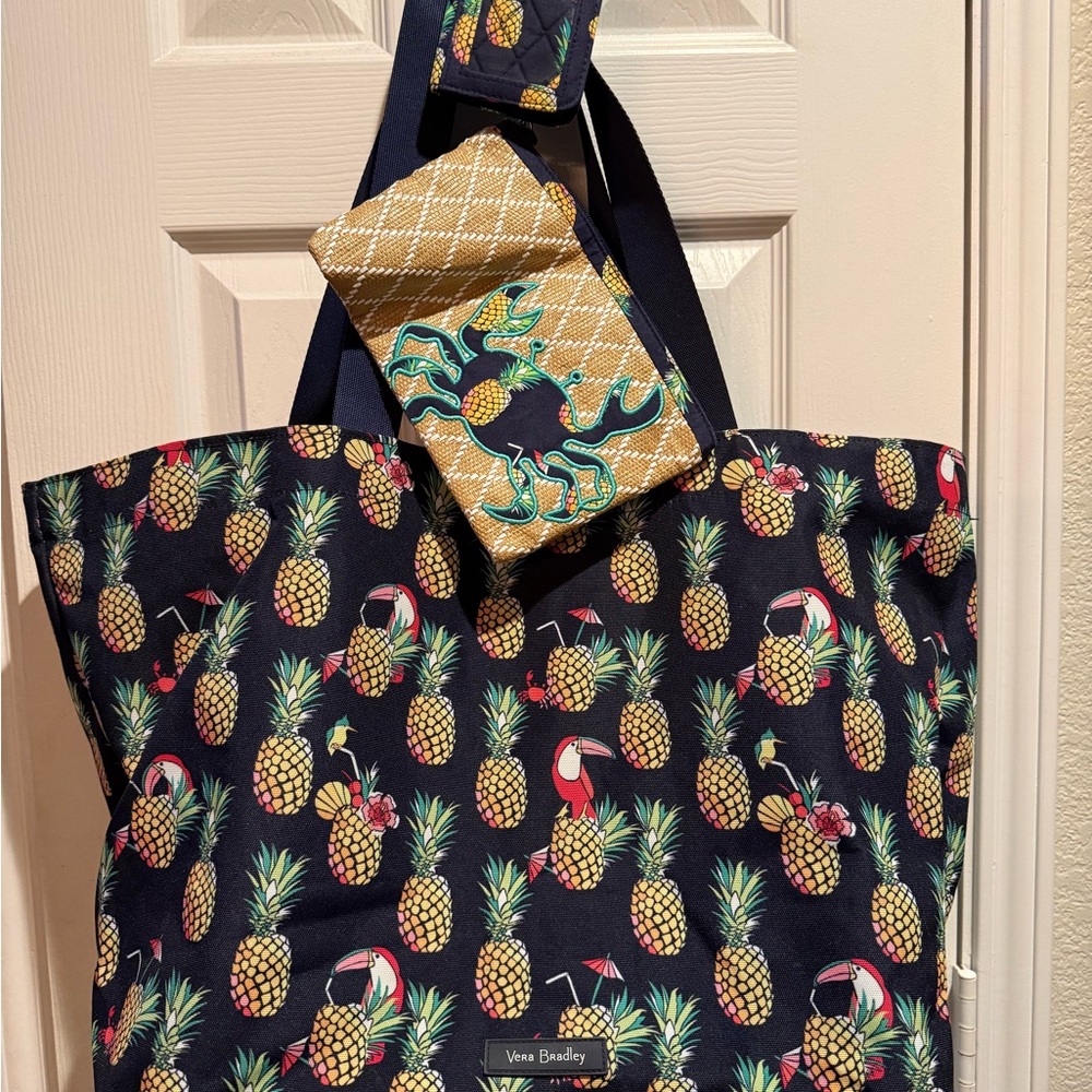 Vera Bradley Pineapple and Toucan Tote set (all 3 items together)
